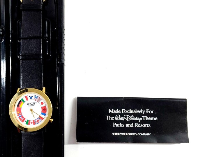 Vintage Epcot Center Disney World Theme Park Exclusive Quartz Wrist Watch