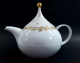 Rosenthal Bjorn Wiinblad Gold Magic Flute Sarastro Coffee Tea Pot jw