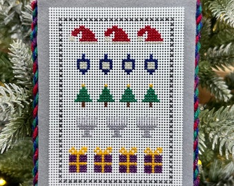 Holiday Sampler Ornament Cross Stitch Pattern (PDF)