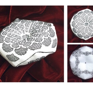 Blackwork Biscornu blackwork pattern (pdf)