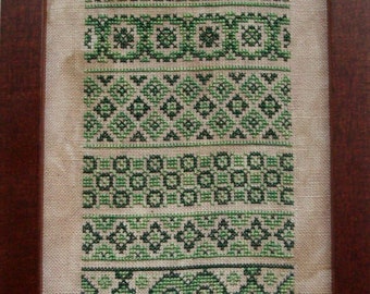 A Band Sampler Born in 1604 Cross Stitch Pattern (PDF)