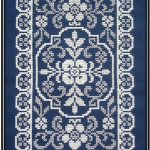 Floral Lace Cross Stitch Pattern (paper copy)