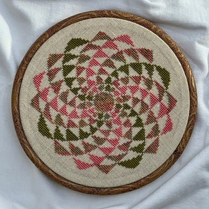 Spiral Cross Stitch Pattern (paper copy)