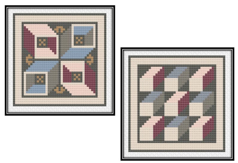 Antioch Mosaic Blocks 3 & 4 Cross Stitch Pattern image 1
