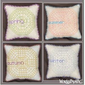 Swirling Seasons cross stitch pattern (pdf)