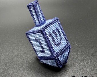 Let's Play Dreidel! 3-D Cross Stitch Pattern (pdf)
