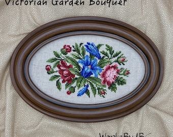 Victorian Garden Bouquet Cross Stitch Pattern (paper copy)