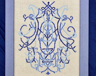Alphabet Monogram Cross Stitch Pattern (pdf)