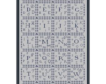 Alfabet Sampler (PDF) Kruissteekpatroon