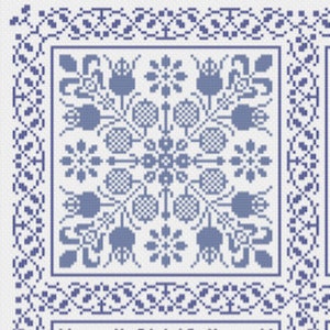 Six Pages from 1603 Cross Stitch Pattern paper copy image 2