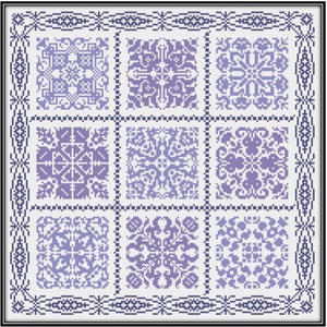 Nonet #1 cross stitch pattern (PDF copy)