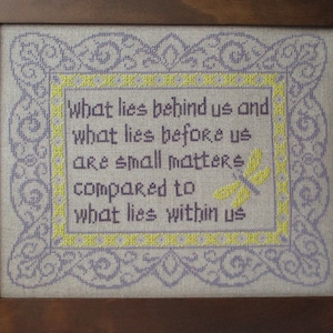 What Lies Within Us Cross Stitch Pattern (paper copy)