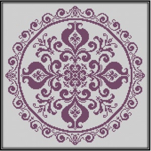 Pomegranate Lace in Cross Stitch Pattern (PDF)
