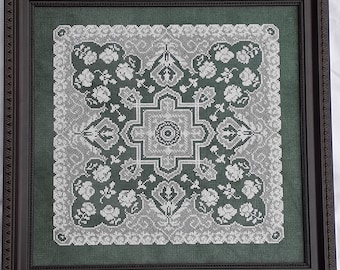 Élégant motif dentelle au point de croix (pdf)