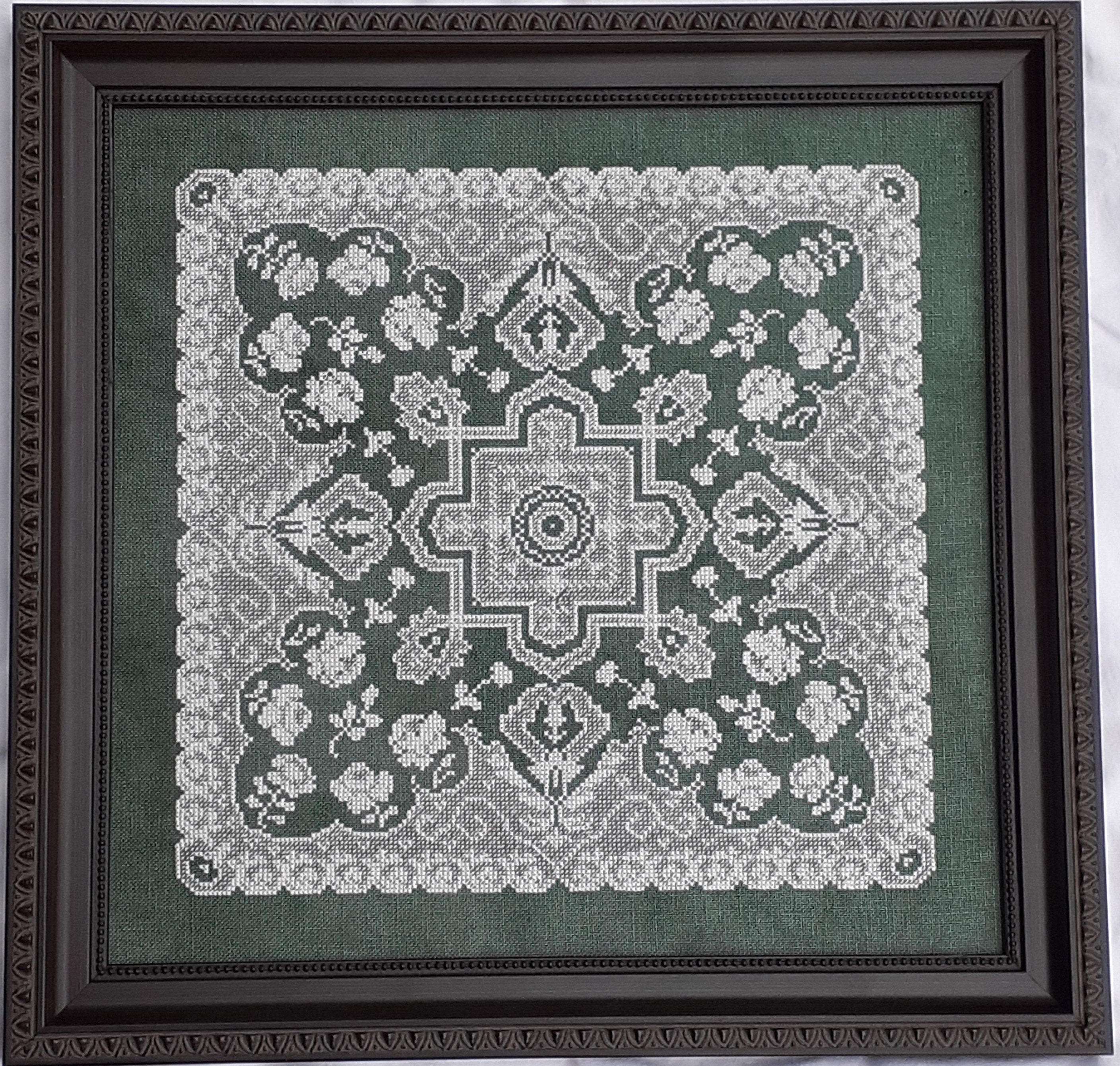 Elegant Lace Cross Stitch Pattern (pdf) - Etsy