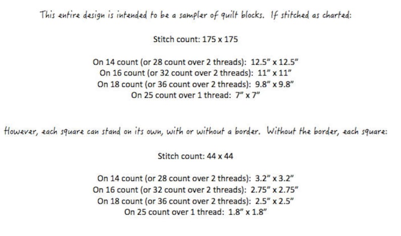 Pattern Blackwork Quilt Squares PDF