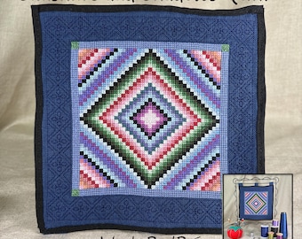 Sunshine and Shadows Quilt Cross Stitch Pattern (paper copy)