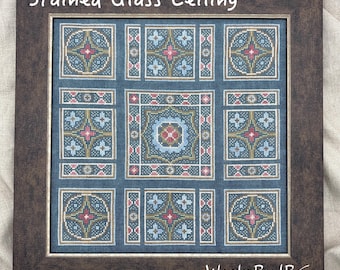 Stained Glass Ceiling Cross Stitch Pattern (paper copy)