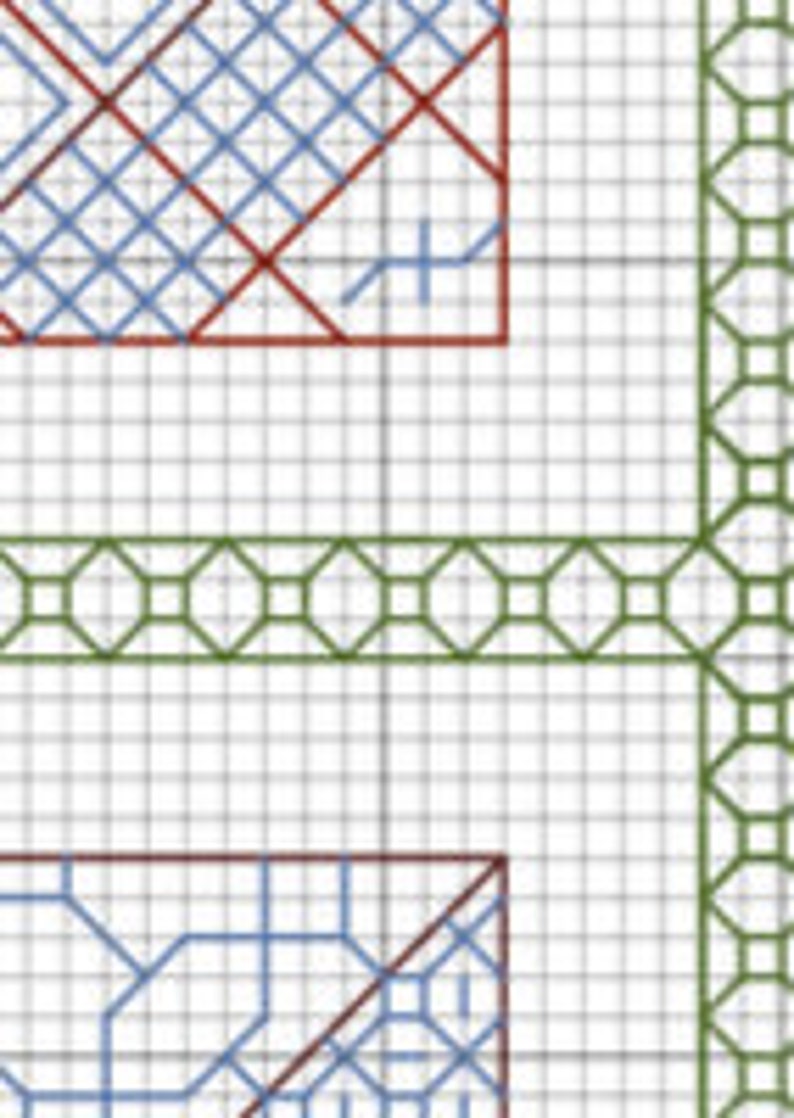 Pattern Blackwork Quilt Squares PDF