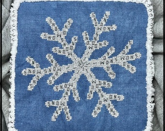 Winter Snowflake Cross Stitch Pattern (paper copy)