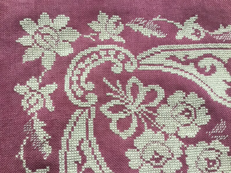 Heirloom Lace Cross Stitch Pattern paper Copy Etsy