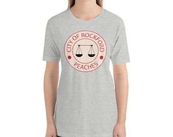 Rockford Peaches Shirt Rockford Peaches Tee Rockford Illinois Souvenir Peaches Baseball Shirt Movie Shirt