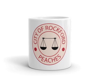 Rockford Peaches Mug Rockford Peaches Rockford Illinois Souvenir Peaches Baseball Movie Coffee Mug
