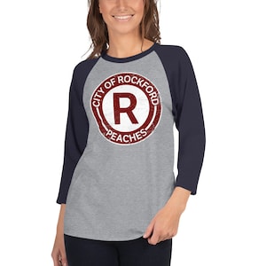 Rockford Peaches Shirt Rockford Peaches Tee Rockford Illinois Souvenir Peaches Baseball Shirt Movie Shirt