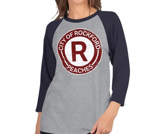 Rockford Peaches Shirt Rockford Peaches Tee Rockford Illinois Souvenir Peaches Baseball Shirt Movie Shirt