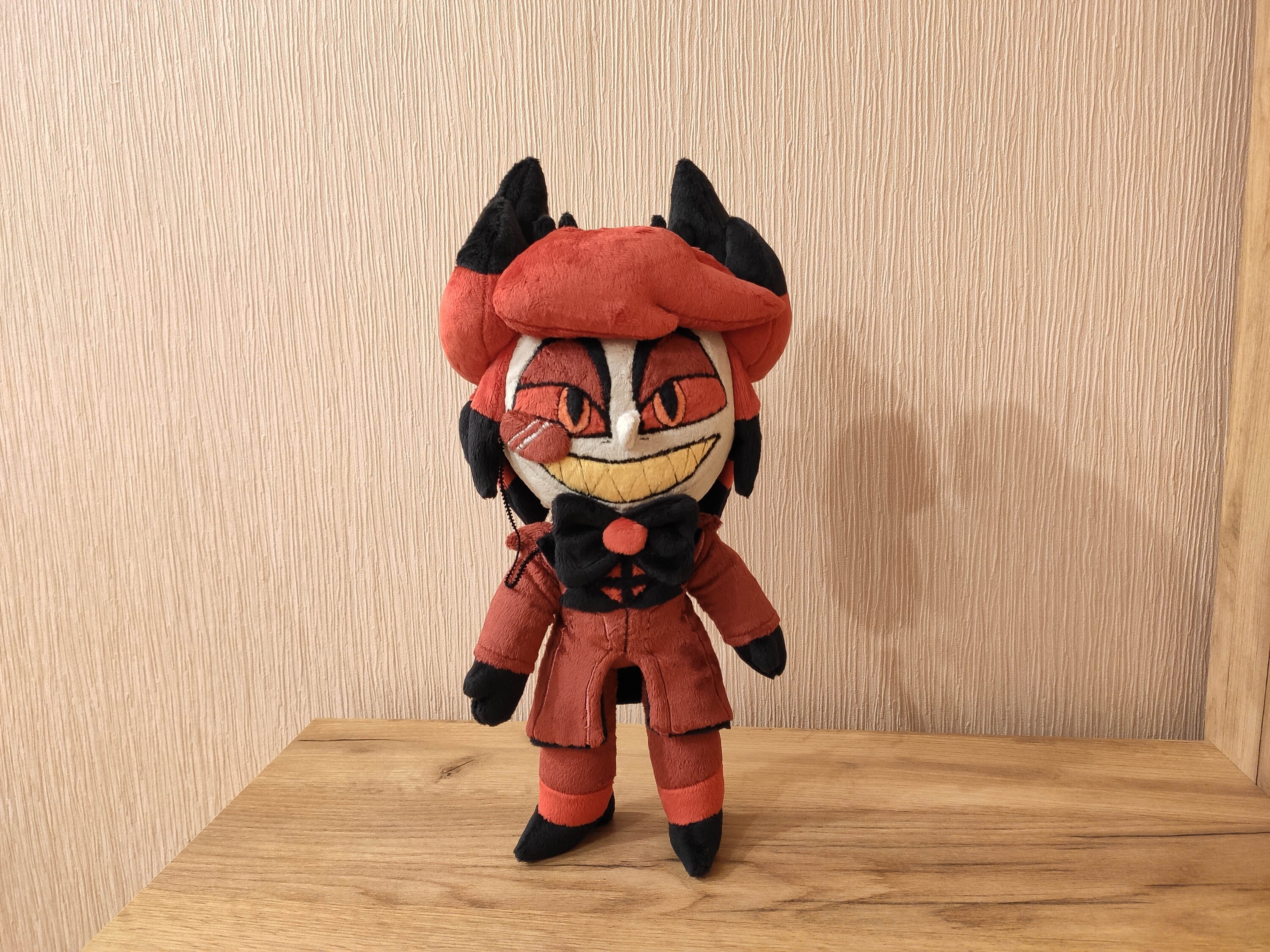 Ready to ship: Hazbin Hotel inspired Alastor plush Radio | Etsy