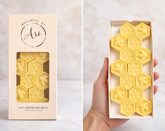 Beeswax Wax Melts – 100% Pure Beeswax, Essential Oil Wax Melts, Non Toxic Wax Melts, Natural Air Freshener, Handmade Wax Cubes