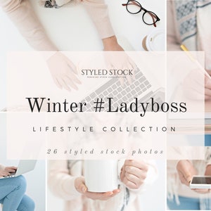 Classy Winter #LadyBoss stock collection I styled photos I stock bundle