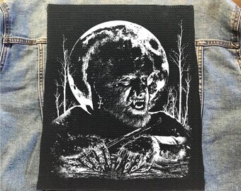 Monster Patch, Wolfman Patch, Back Patch, Scary Patch, Sew On Patch, Monster Bride Patch, Gothic Patch, Movie Lovers Gift