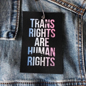 Transgender Patch, Queer Pride Patch, LGBTQ Gift, Punk Patches ,Denim Jacket Patches
