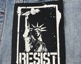 Patch Resist Punk: Patch Político Costurável - Estátua da Liberdade