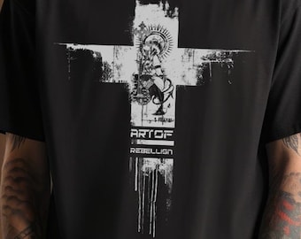 Edgy Devil Girl Guitar Shirt: Punk Rock Graphic Tee