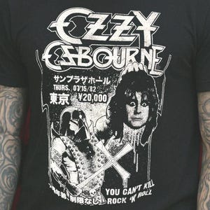 Ozzy Osbourne Executioner Japan Tour Graphic Tee, Vintage Metal Rock T-shirt, Officiellt Licensierad