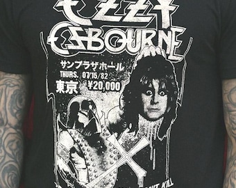 Ozzy Osbourne Executioner Japan 1982 T-Shirt You Can't Kill Rock n