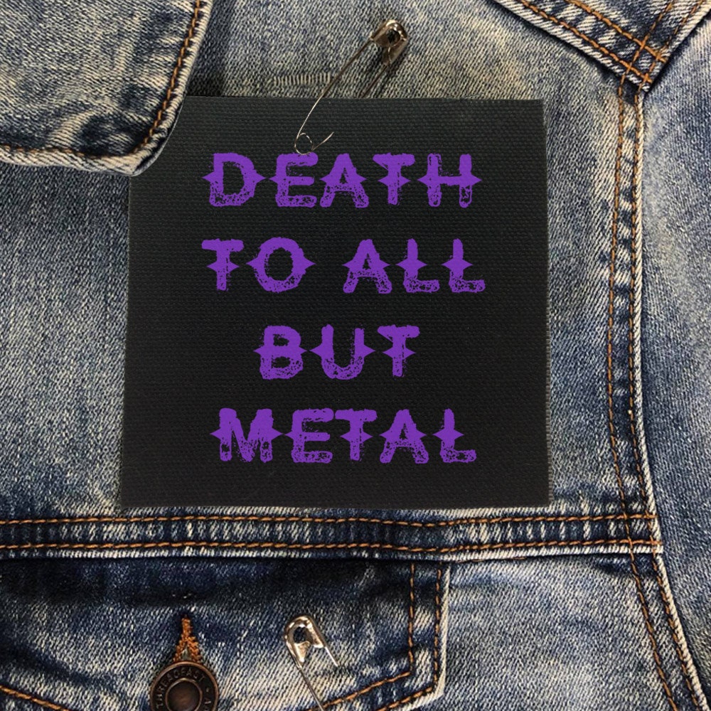 Heavy Metal Patch Denim Jacket Patch 