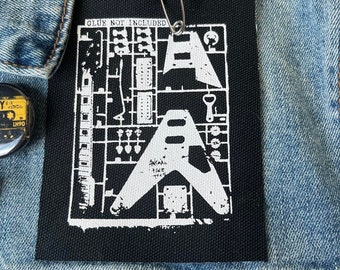 Naszywka DIY do zestawu gitar punkowych: Naszywka na kurtkę dżinsową