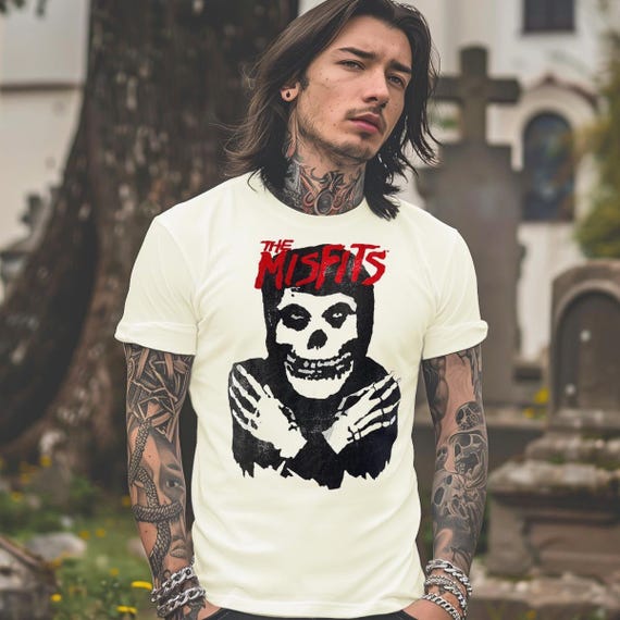 Misfits Cross Hands Graphic Tee: Officially Licensed Horror Punk T