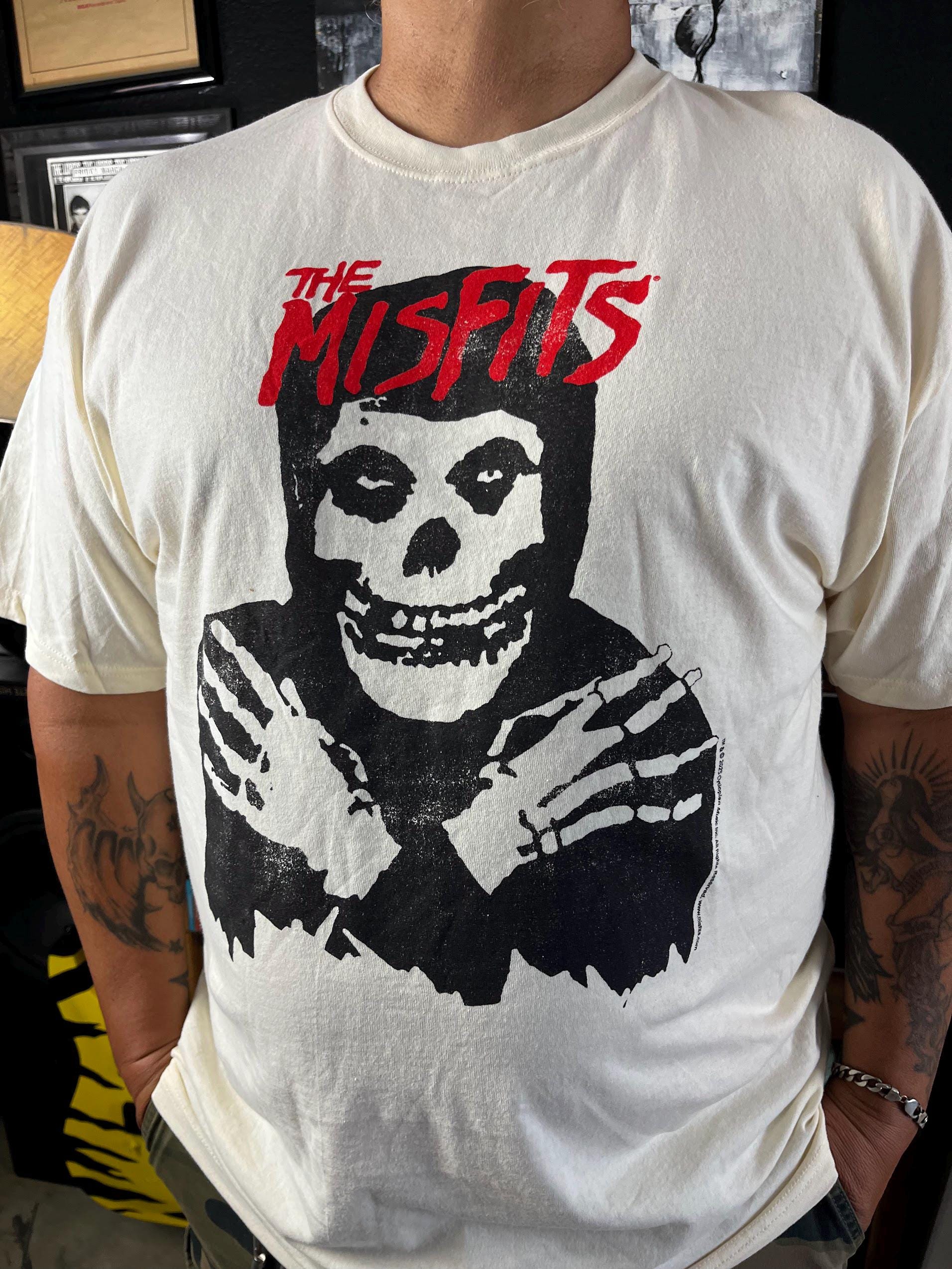 Misfits Cross Hands Graphic Tee: Officially Licensed Horror Punk T