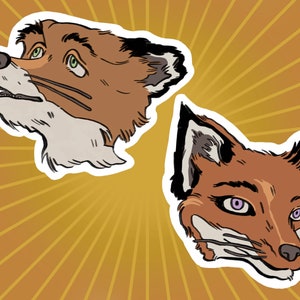 Fantastic Mr Fox-stickers, Wes Anderson