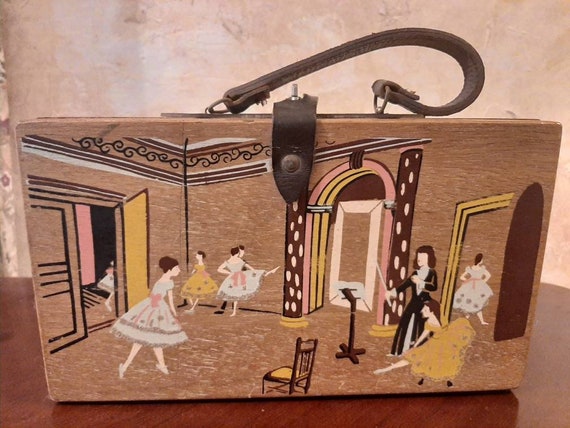 Vintage wooden purse - image 1