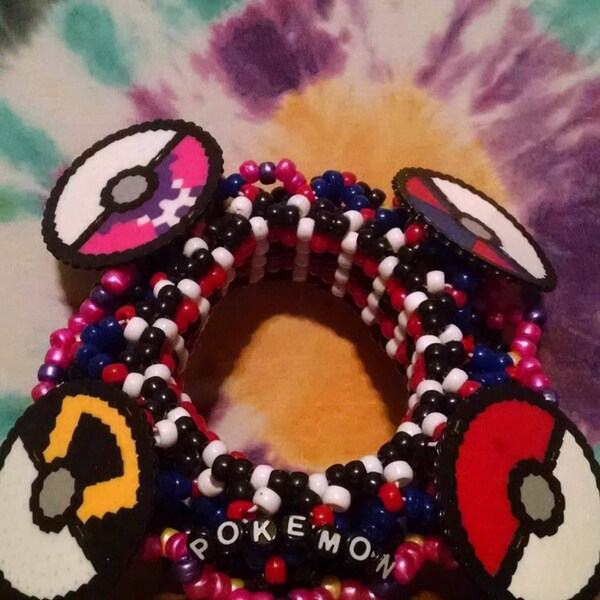 3D Pokemon Kandi Cuff