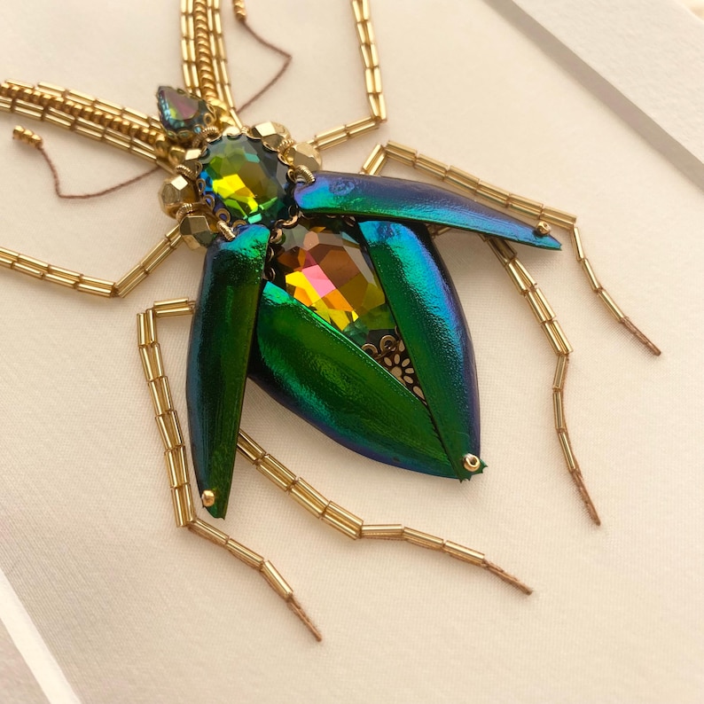 High-fashion Insect Embroidery in a Frame - Etsy