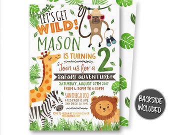 safari invitation etsy safari invites