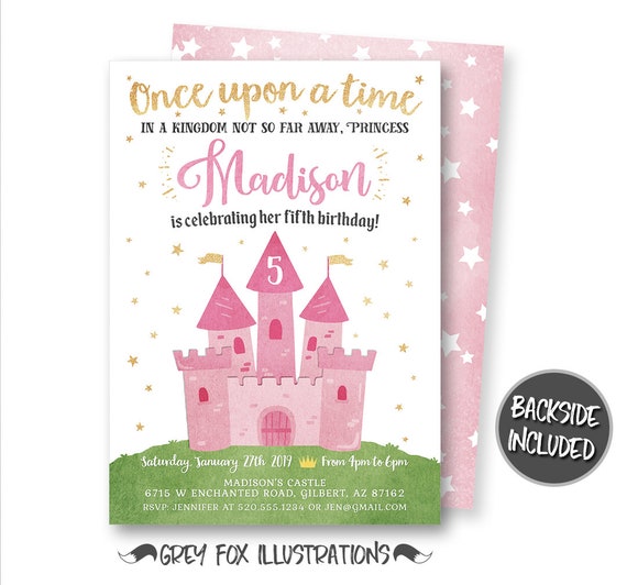 Princess Invitation, Princess Birthday Invitation, Princess Party ...