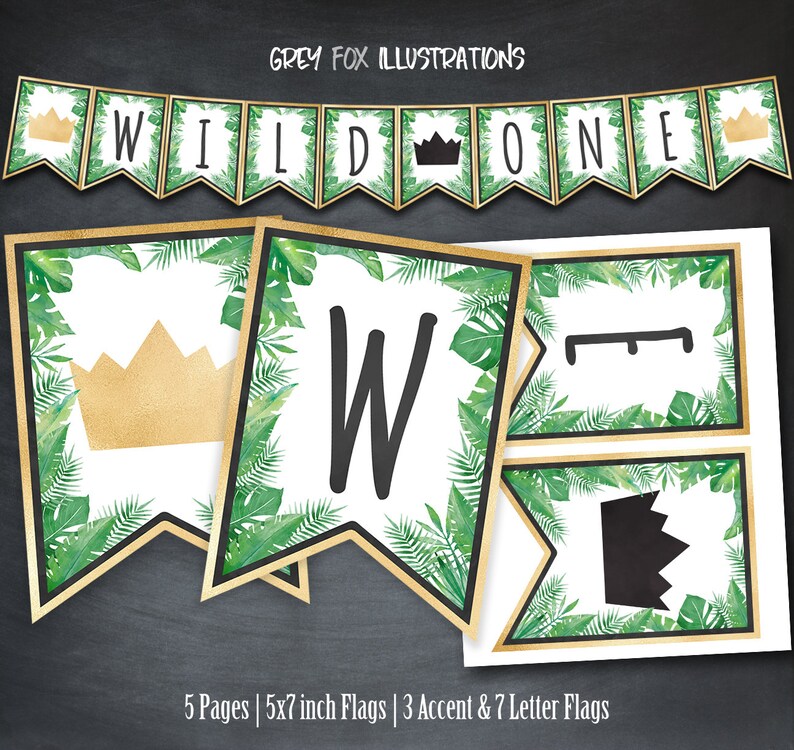 Wild One Banner Wild Things Banner Wild One Party Birthday | Etsy