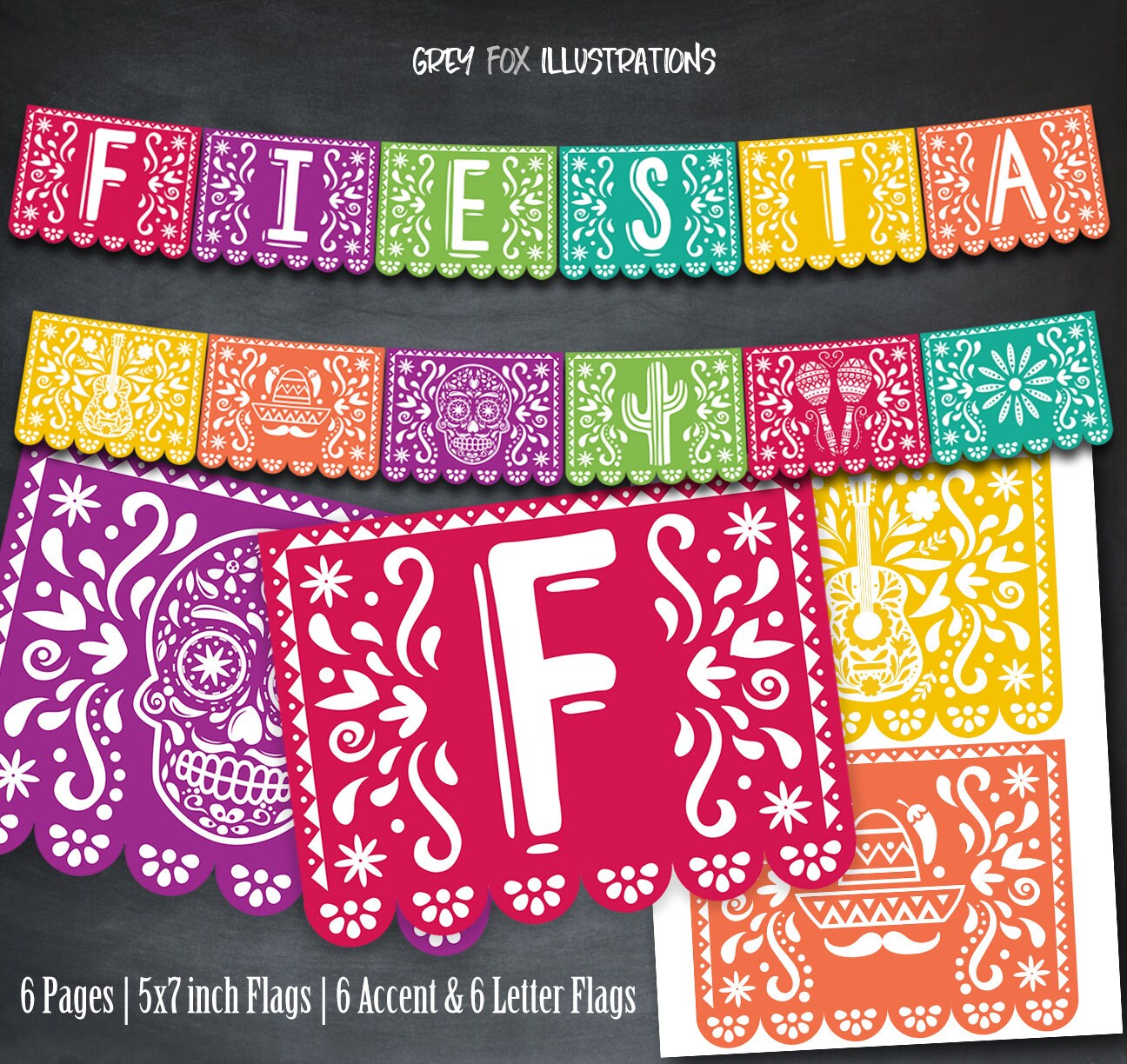 Fiesta Banner Fiesta Party Banner Fiesta Printables Fiesta - Etsy